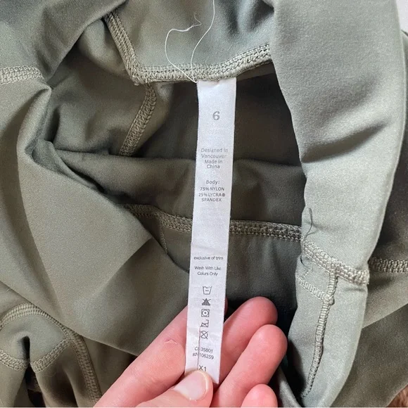 Army Green Lululemon Leggings - Picture 9 of 9